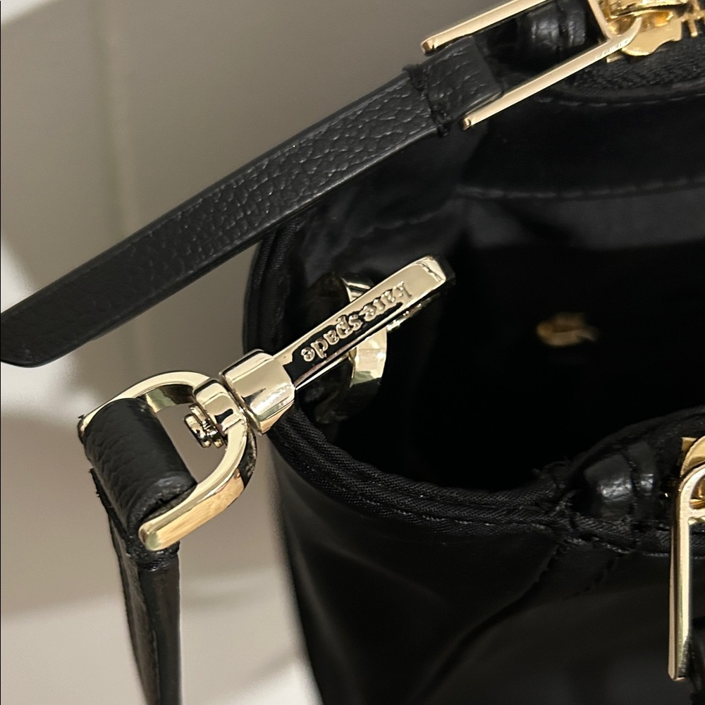 Kate Spade Triple Compartment Nylon Black Tote Bag - Picture 10 of 15